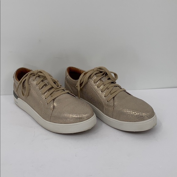 Rockport Works Parissa Sneakers safety composite toe gold snake women shoe 7.5 - Picture 2 of 7